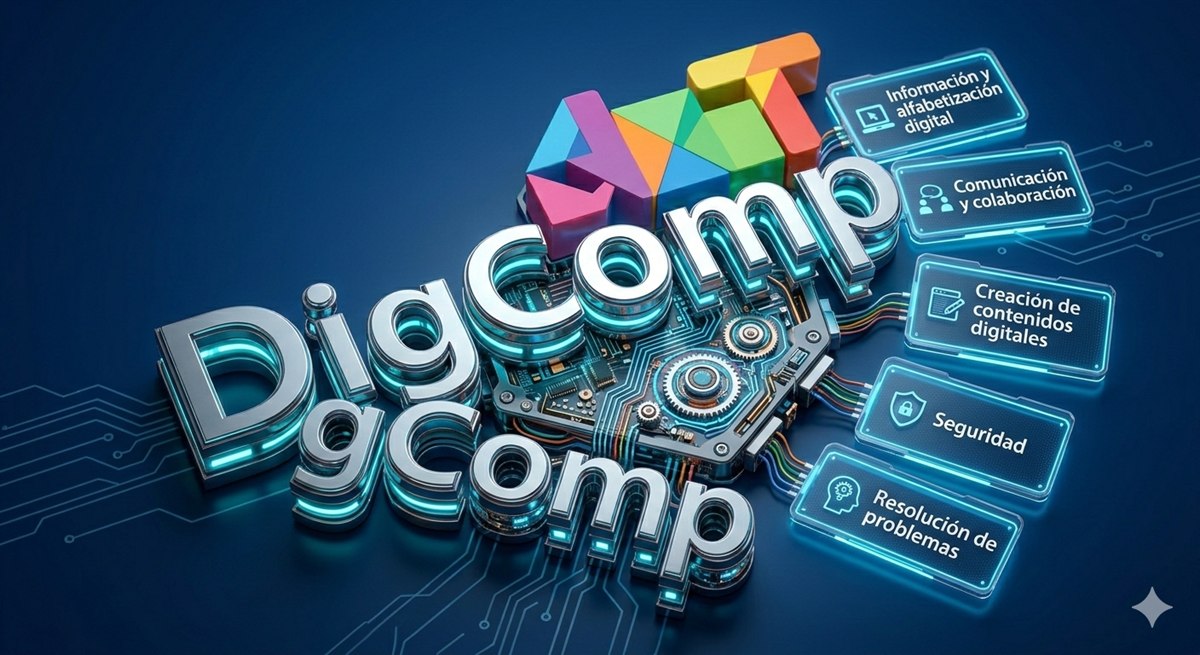 Logotipo DigComp de referencia para el mapeo de resultados de aprendizaje.